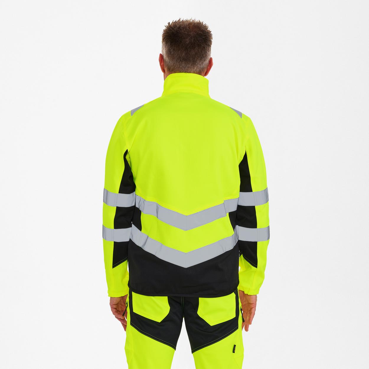 ENGEL Safety Arbeitsjacke mit 2-Wege-Stretch in Gelb/Schwarz, Größe XS