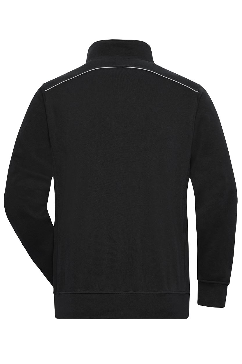 Workwear Half-Zip Sweat - SOLID - "JN895" in Black, Größe 6XL - Daiber