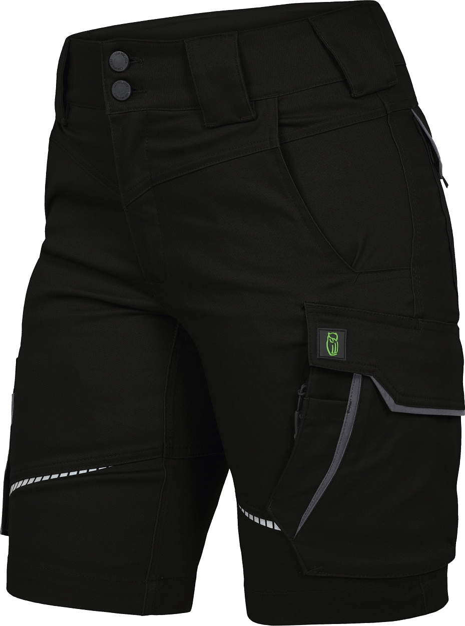 Damen Shorts Flex Line Schwarz/Grau FLXDK, Gr. 52 von Leibwächter