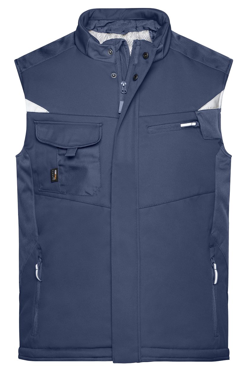 Craftsmen Softshell Vest - STRONG - "JN825" in Navy/Navy, Größe 6XL - Daiber