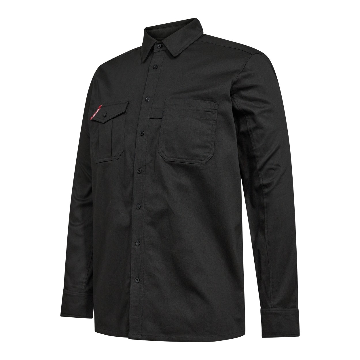 ENGEL Extend Baumwolle Hemd in Schwarz, Größe XS