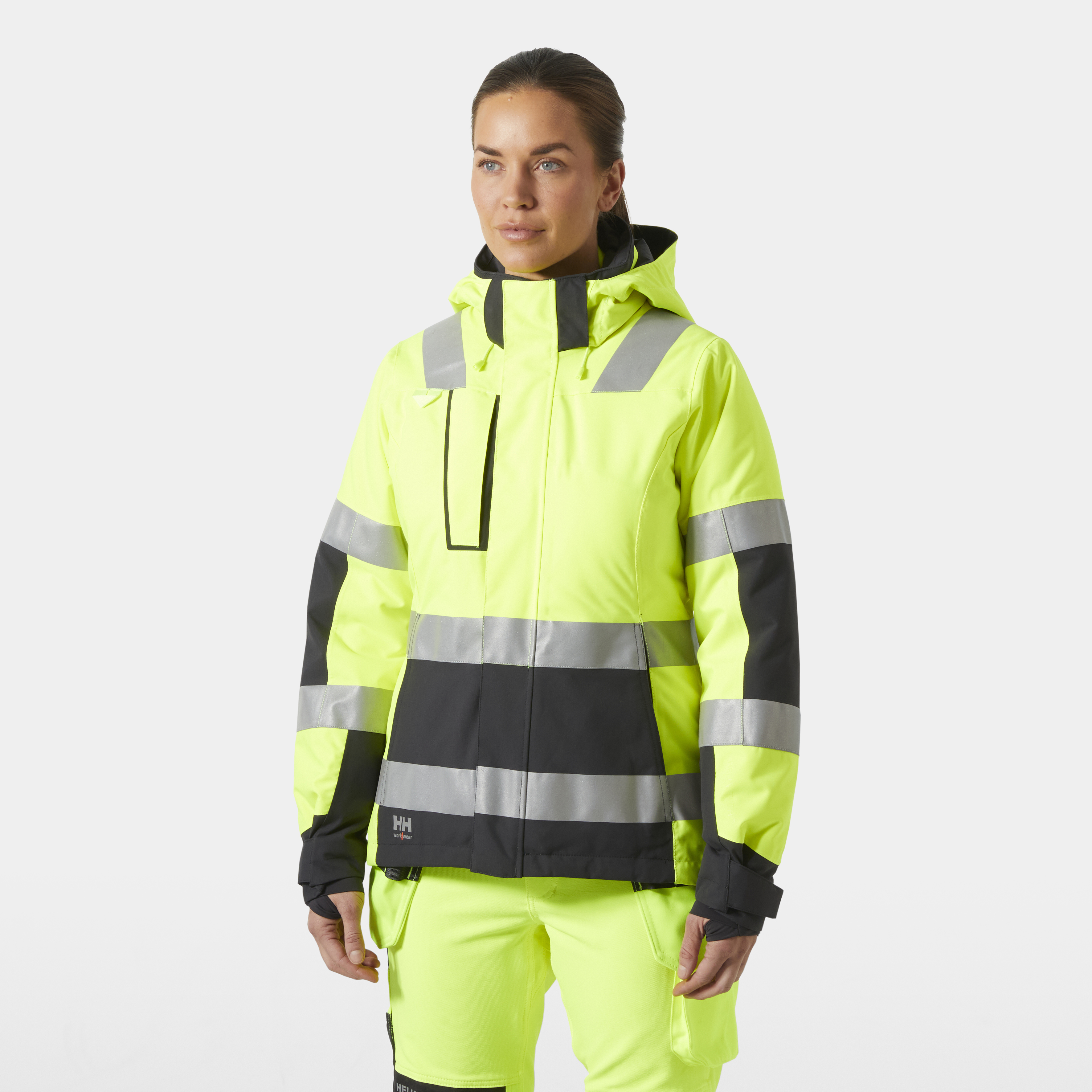Damen "ALNA 2.0" Winterjacke in Yellow, Größe 3XL von Helly Hansen Workwear