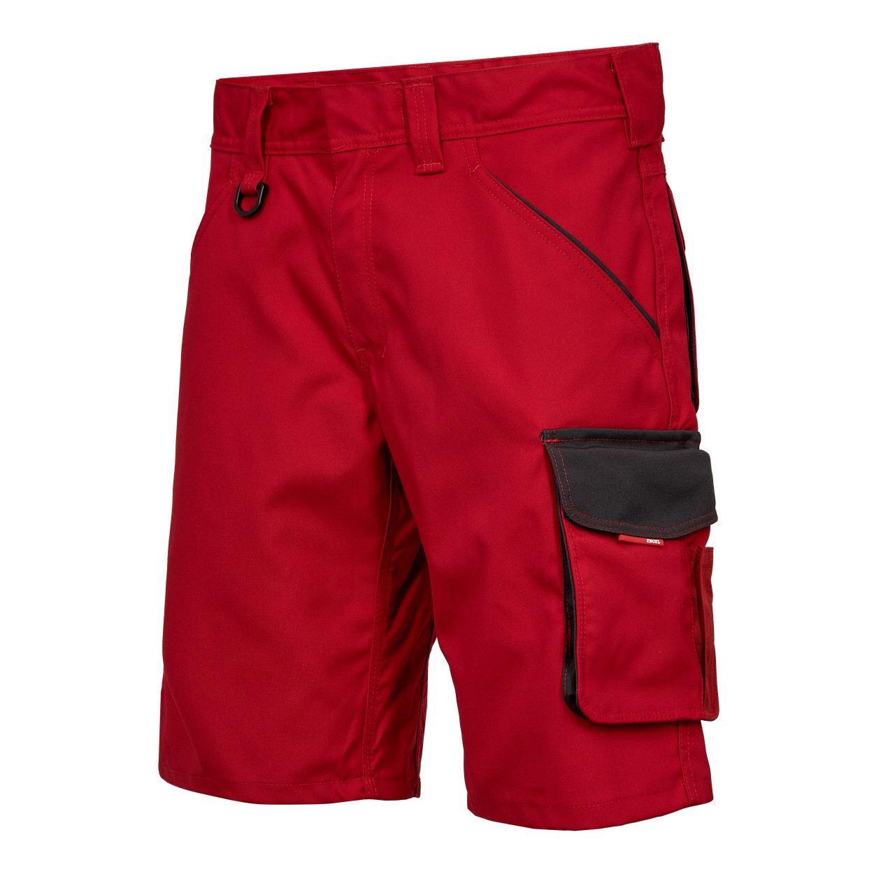 ENGEL Galaxy Arbeitsshorts in Tomato Red/Anthrazit Grau, Größe 54