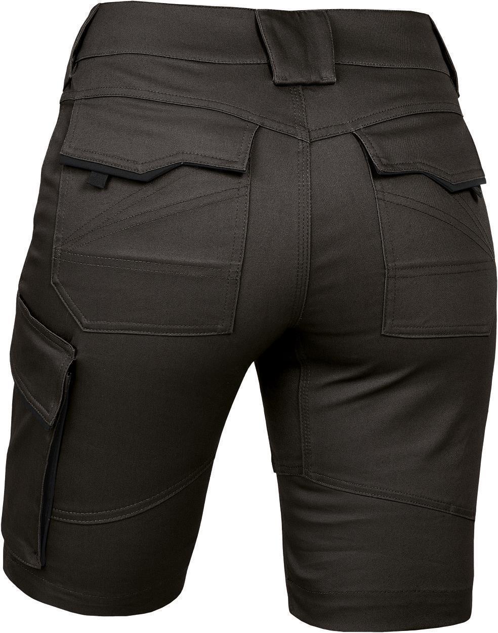 Damen-Shorts FLXDK28 Flex Line in Anthrazit/Schwarz, Gr. 52 von Leibwächter
