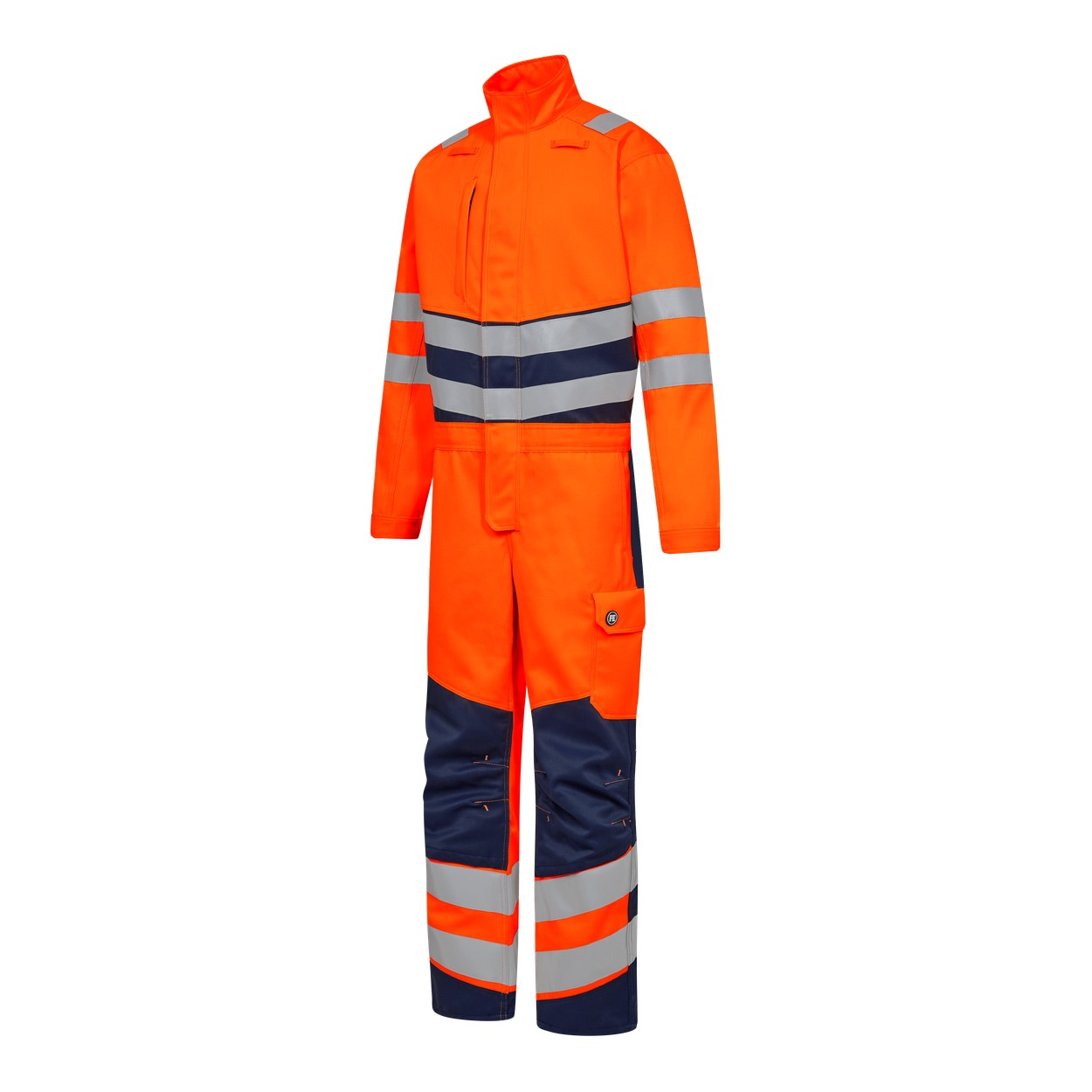 ENGEL Safety+ Overall in Orange/Blue ink, Größe XS