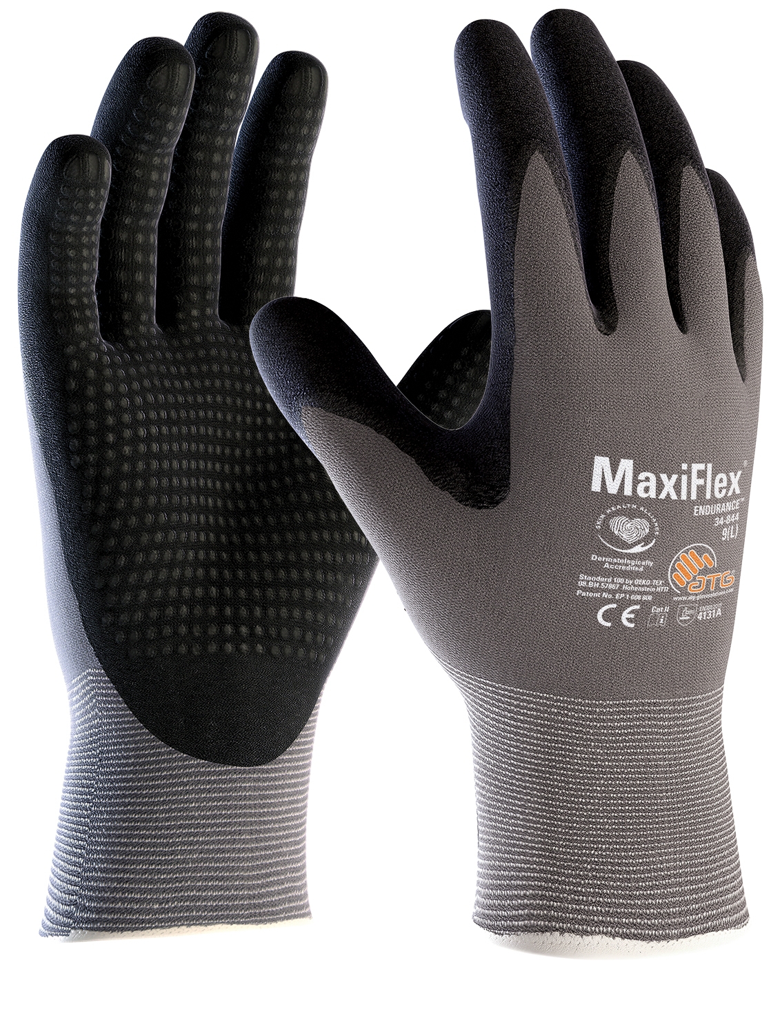 MaxiFlex® Endurance™ Nylon-Strickhandschuhe (34-844) in Grau, Größe 10