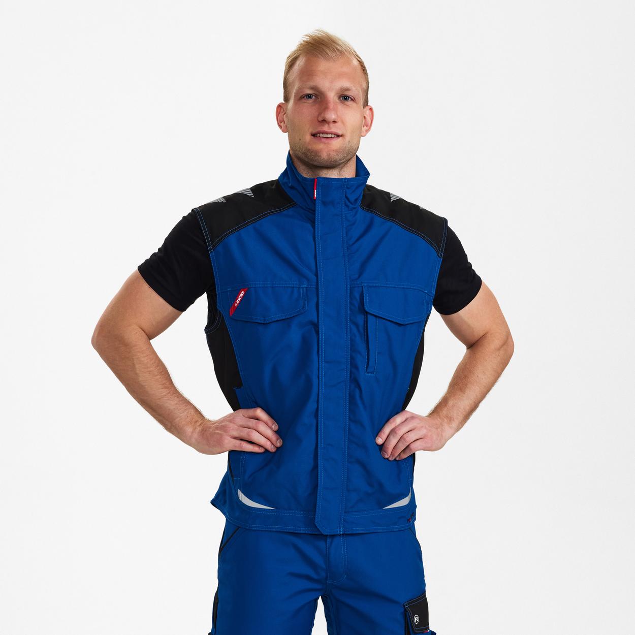 ENGEL Galaxy Serviceweste in Surfer Blue/Schwarz, Größe XS