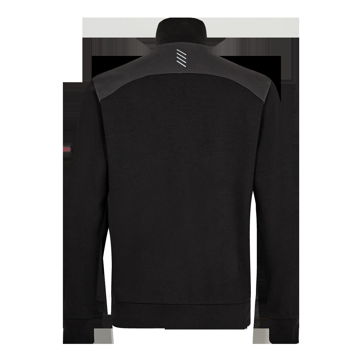 ENGEL Entire Sweatcardigan mit Kragen in Schwarz/Anthrazit Grau, Größe XS