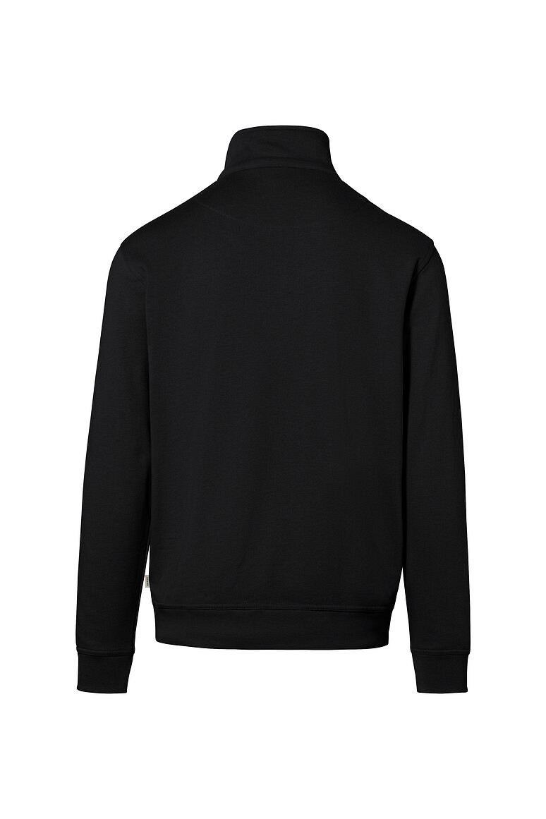 HAKRO 451 Zip-Sweatshirt Premium in schwarz, Größe 2XS