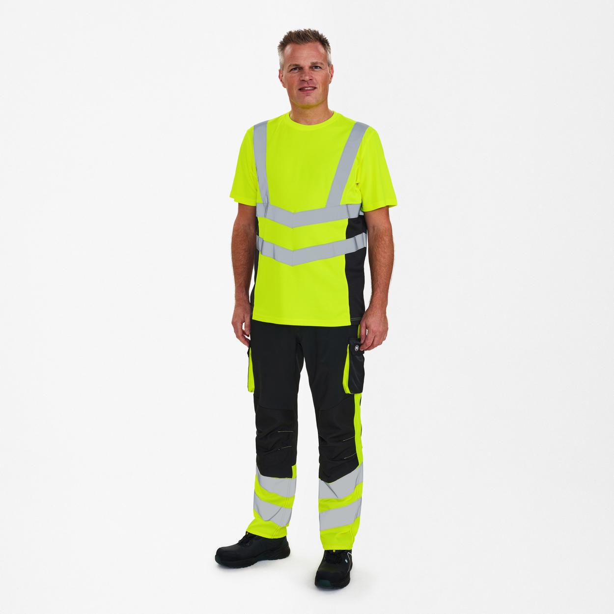 ENGEL Safety T-Shirt in Gelb/Schwarz, Größe XS