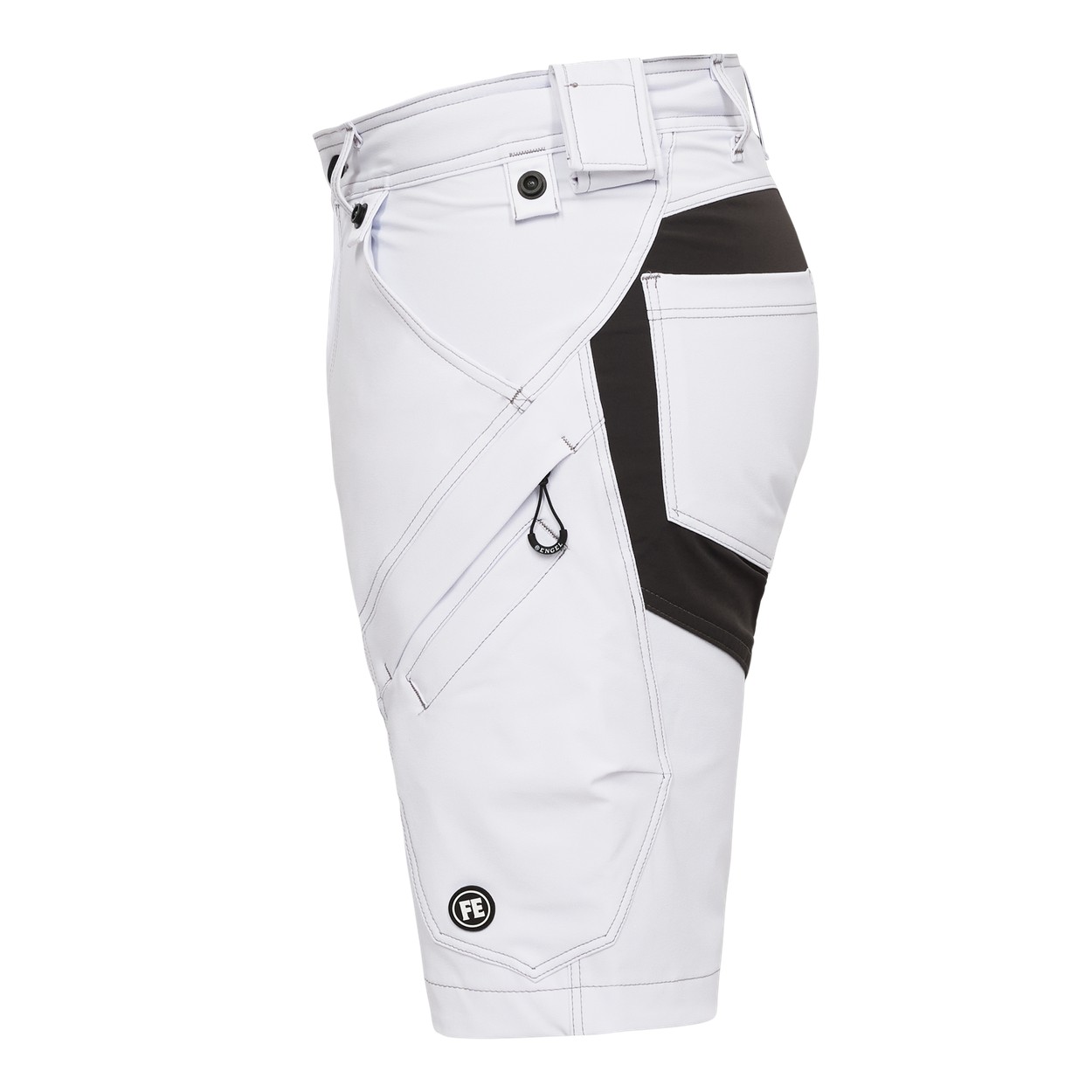ENGEL X-treme Arbeitsshorts mit 4-Wege-Stretch in Weiss, Größe 54