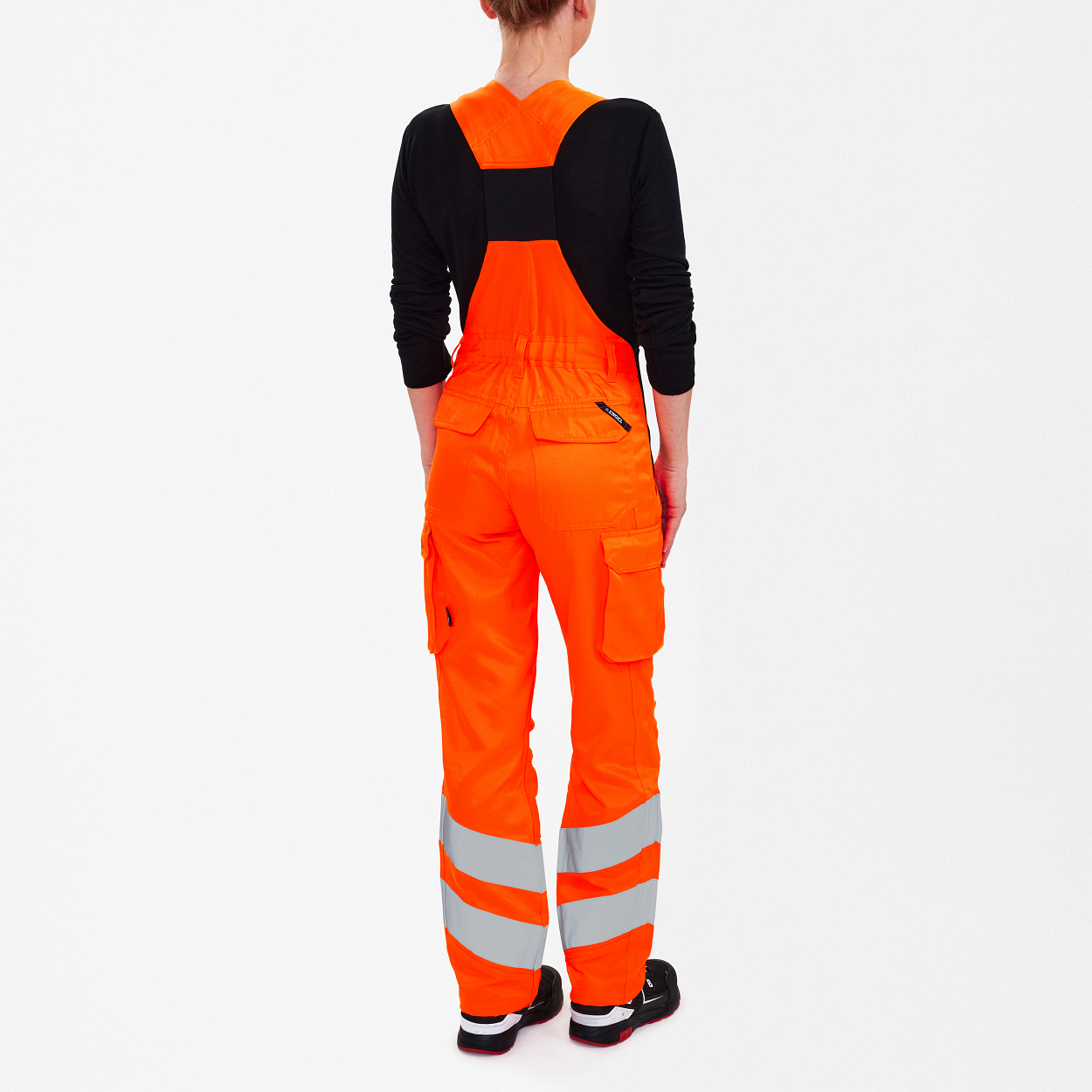 ENGEL Safety Light Damen Latzhose in Hi-vis Orange, Größe 48