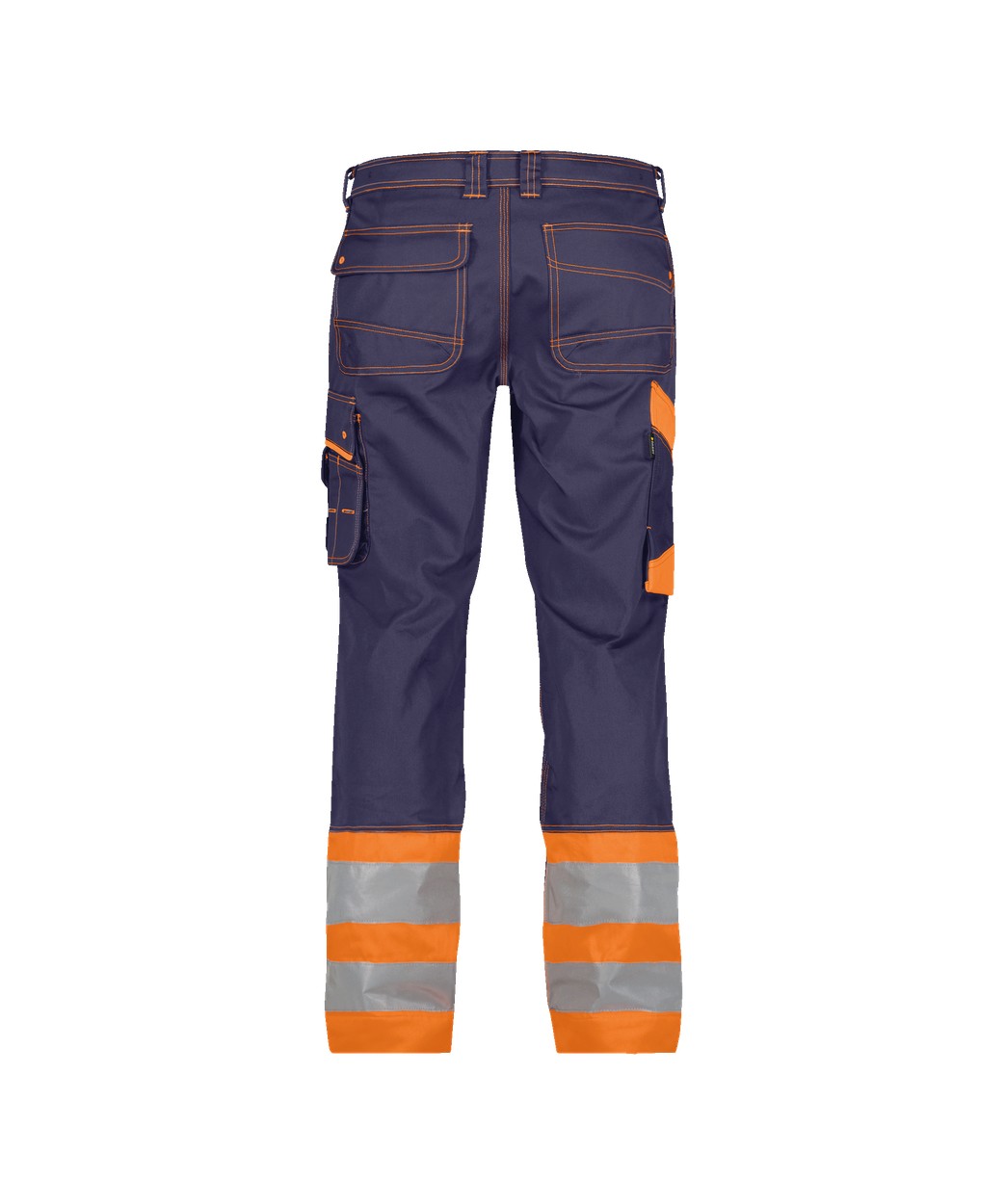 Warnschutzhose "DASSY® Phoenix" in DUNKELBLAU/NEONORANGE, Größe 58 - langer Schritt PESCO64