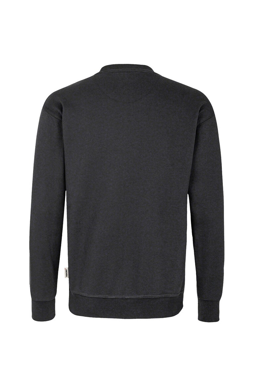 HAKRO 475 Sweatshirt MIKRALINAR® in Karbongrau, Größe 6XL
