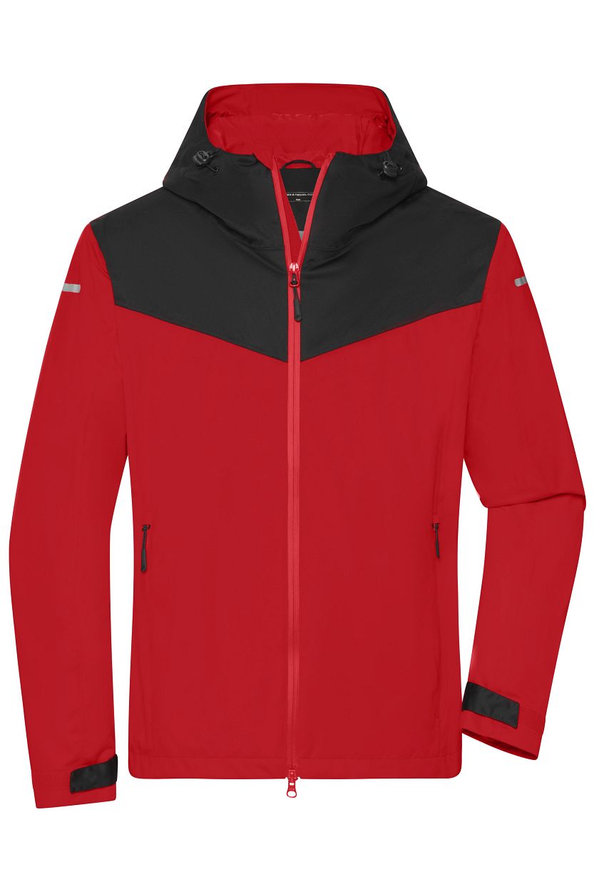 Men's Allweather Jacket GRS "JN1180" in Light-Red/Black/Light-Red, Größe 3XL - Daiber
