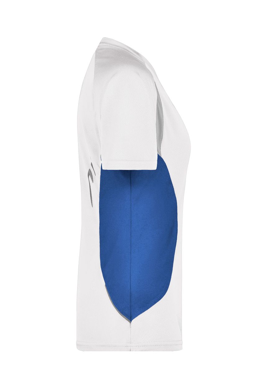 Ladies' Running-T "JN390" in White/Royal, Größe 2XL - Daiber