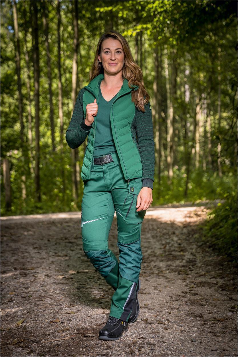 Damen-Hybridjacke CADHYJ01 Casual Line in Grün, Gr. 52 von Leibwächter