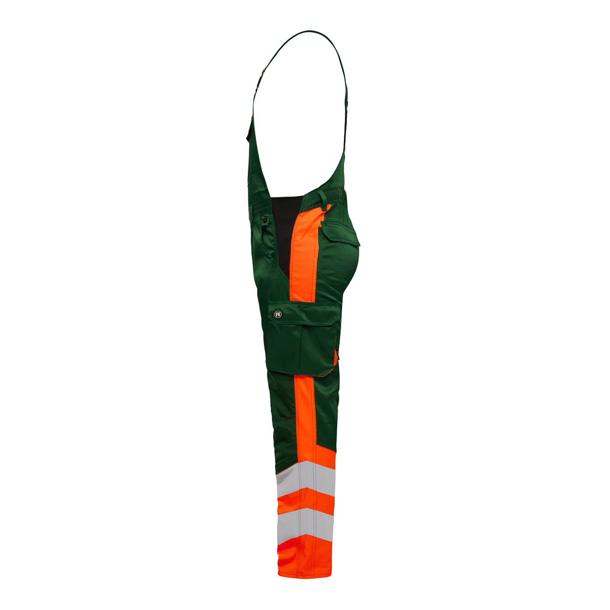 ENGEL Safety Light Latzhose in Grün/Orange, Größe 106