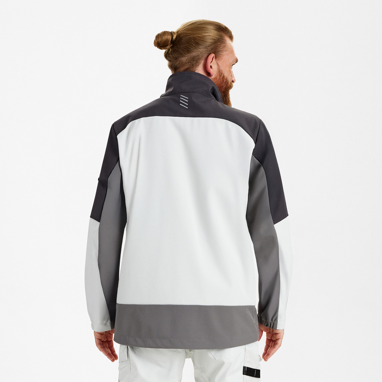ENGEL Entire Softshelljacke in Bone White / Anthracite Grey, Größe XS