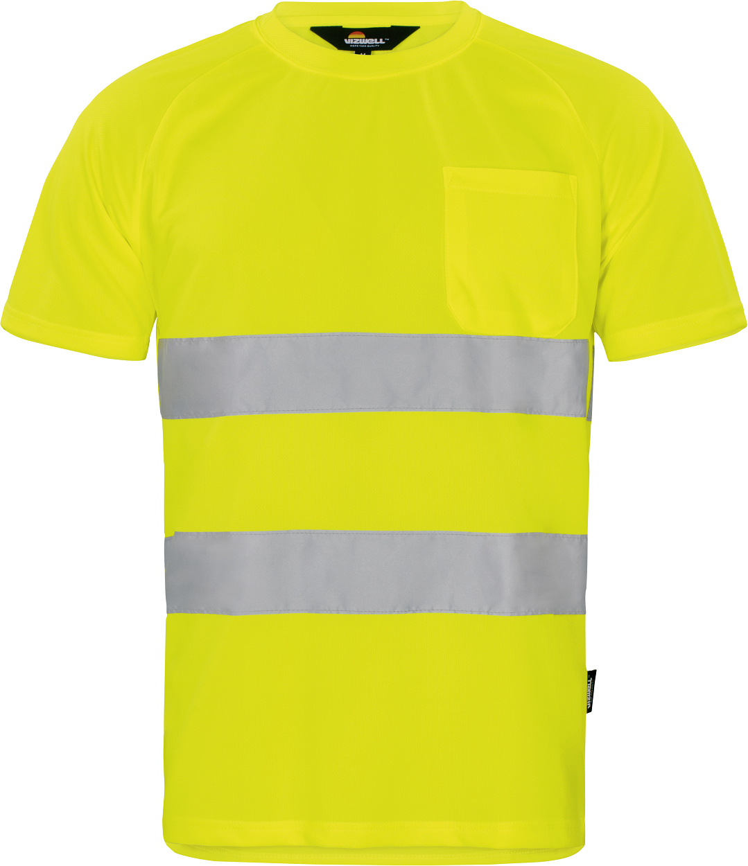 Warnschutz T-Shirt leuchtgelb in Gr. XXL von Vizwell