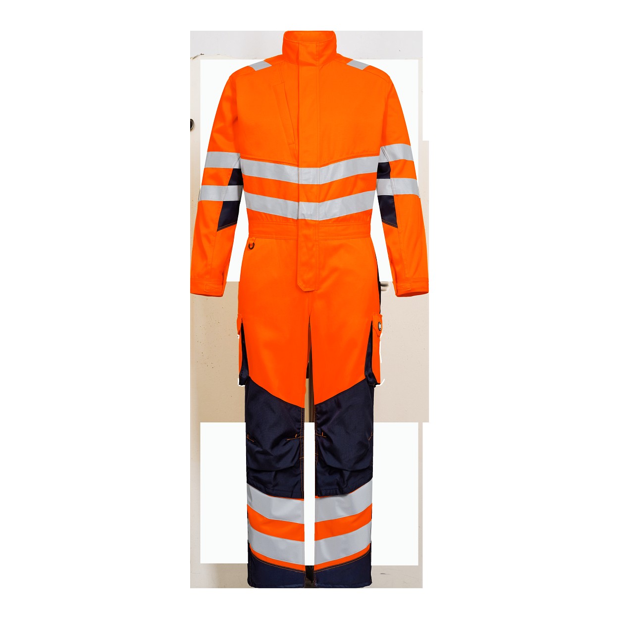 ENGEL Safety Light Overall in Orange/Blue ink, Größe XS