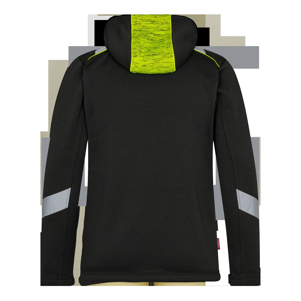 ENGEL Cargo Strickcardigan in Schwarz/Gelb, Größe 2XL