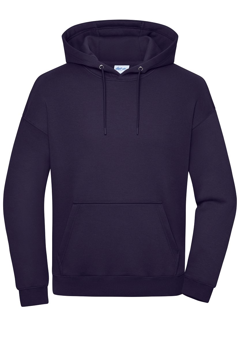 Oversized Sweat Hoody UNISEX OCS Blended & RCS "8052" in Deep-Purple, Größe 3XL - Daiber