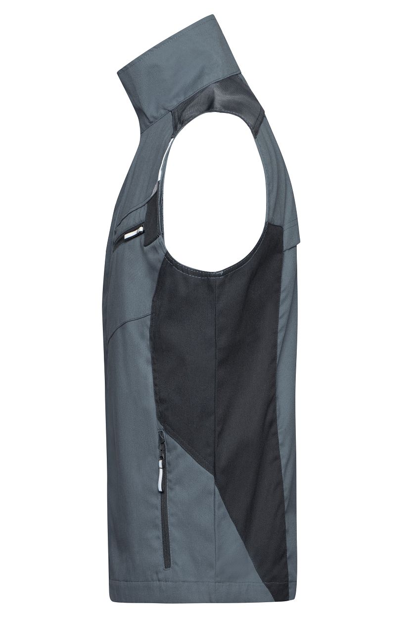 Workwear Vest - STRONG - "JN822" in Carbon/Black, Größe 6XL - Daiber