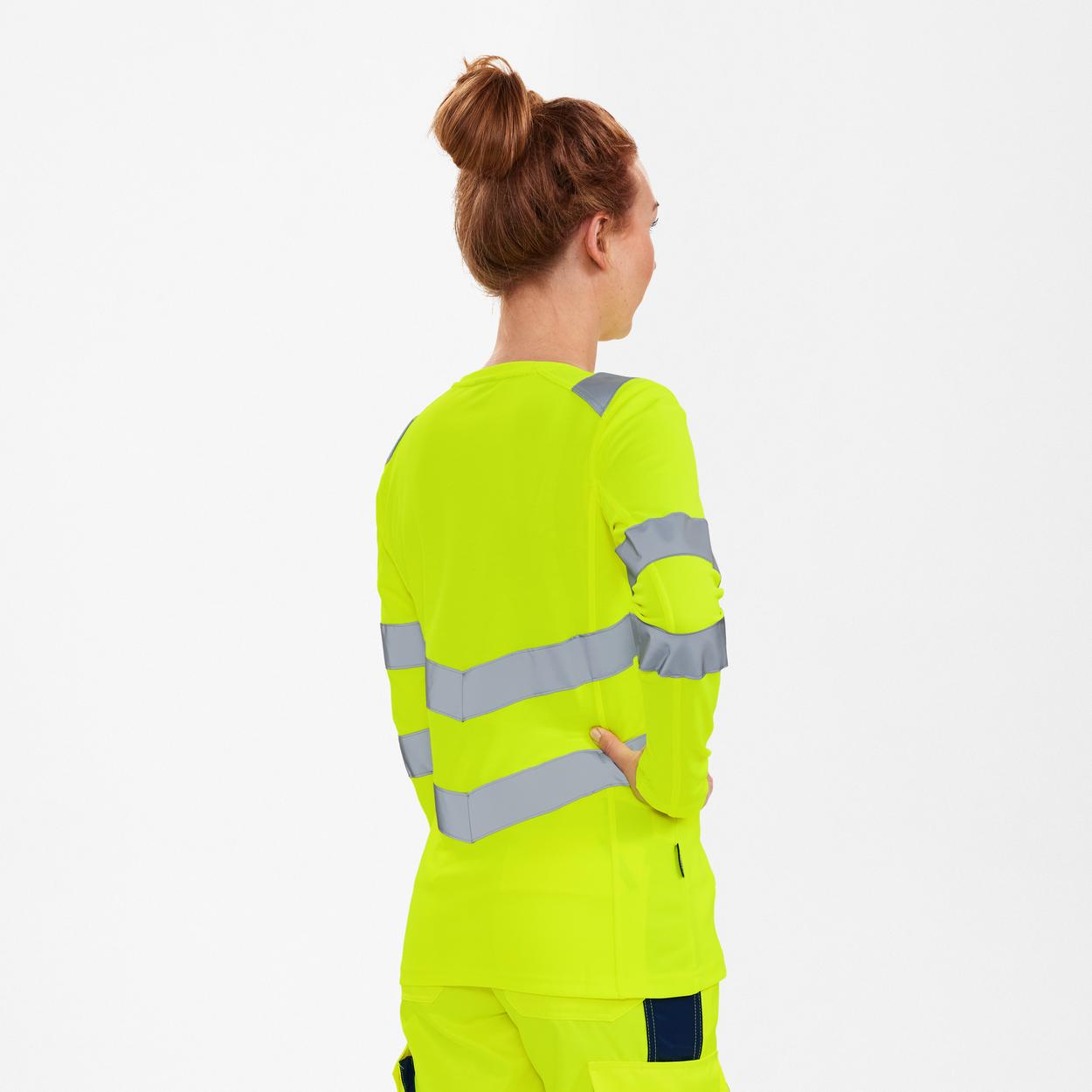 ENGEL Safety Damen langarm-Shirt in Gelb, Größe XS