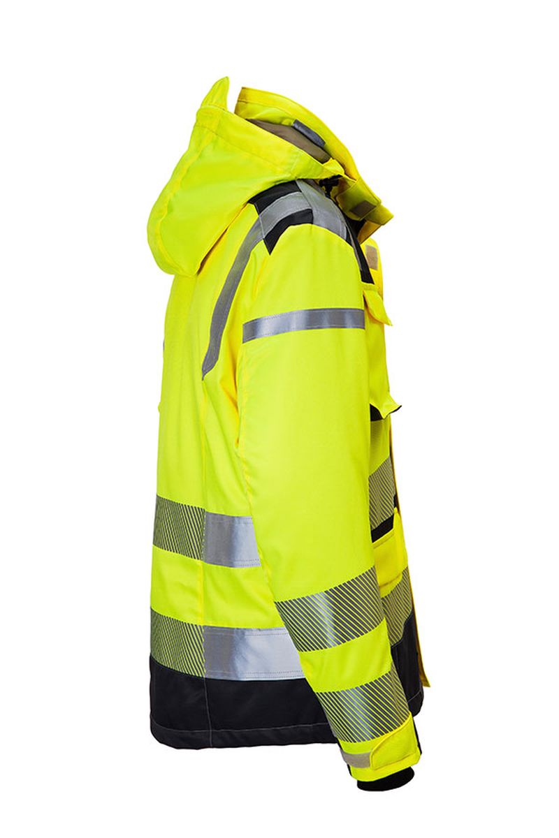 KÜBLER REFLECTIQ Wetterjacke SYMPATEX® PSA 2 KÜBLER REFLECTIQ Wetterjacke SYMPATEX® PSA 2 in Warnrot / Schwarz, Größe 4XL