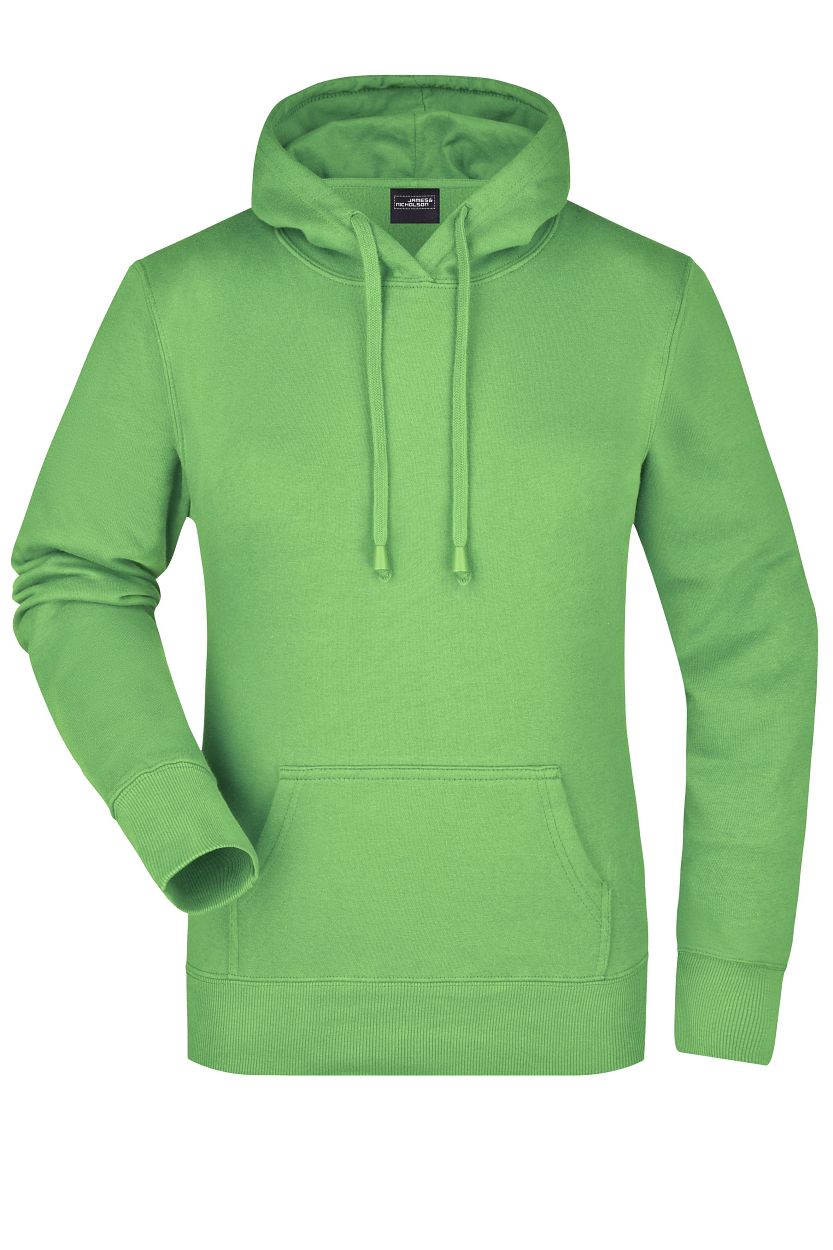 Ladies' Hooded Sweat "JN051" in Lime-Green, Größe 2XL - Daiber