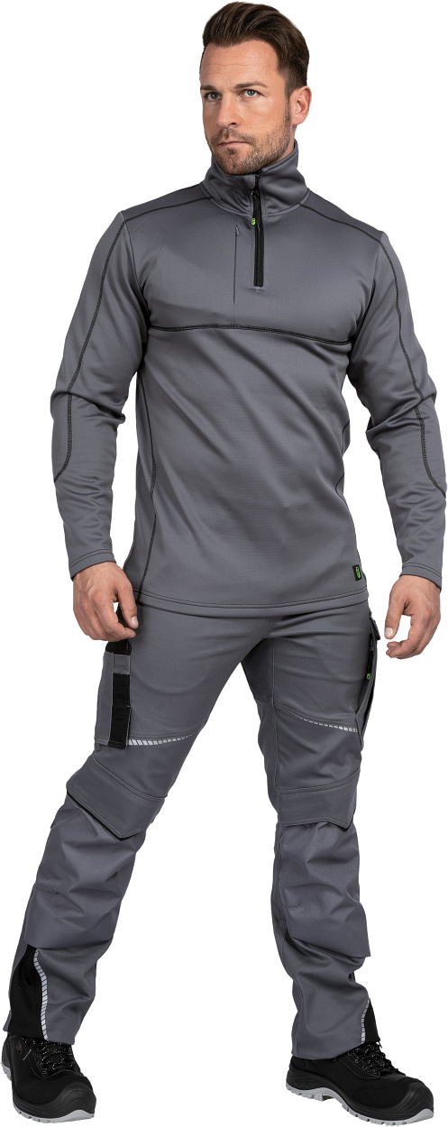 Funktionsshirt "Ulli" Flex Line Grau/Schwarz FLEXF, Gr. 2XL von Leibwächter