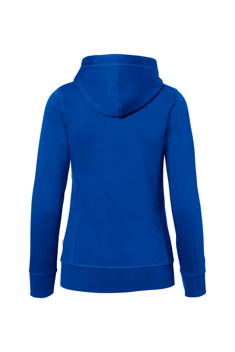HAKRO 255 Damen Kapuzenjacke Bonded ECO in royalblau/silber, Größe 3XL
