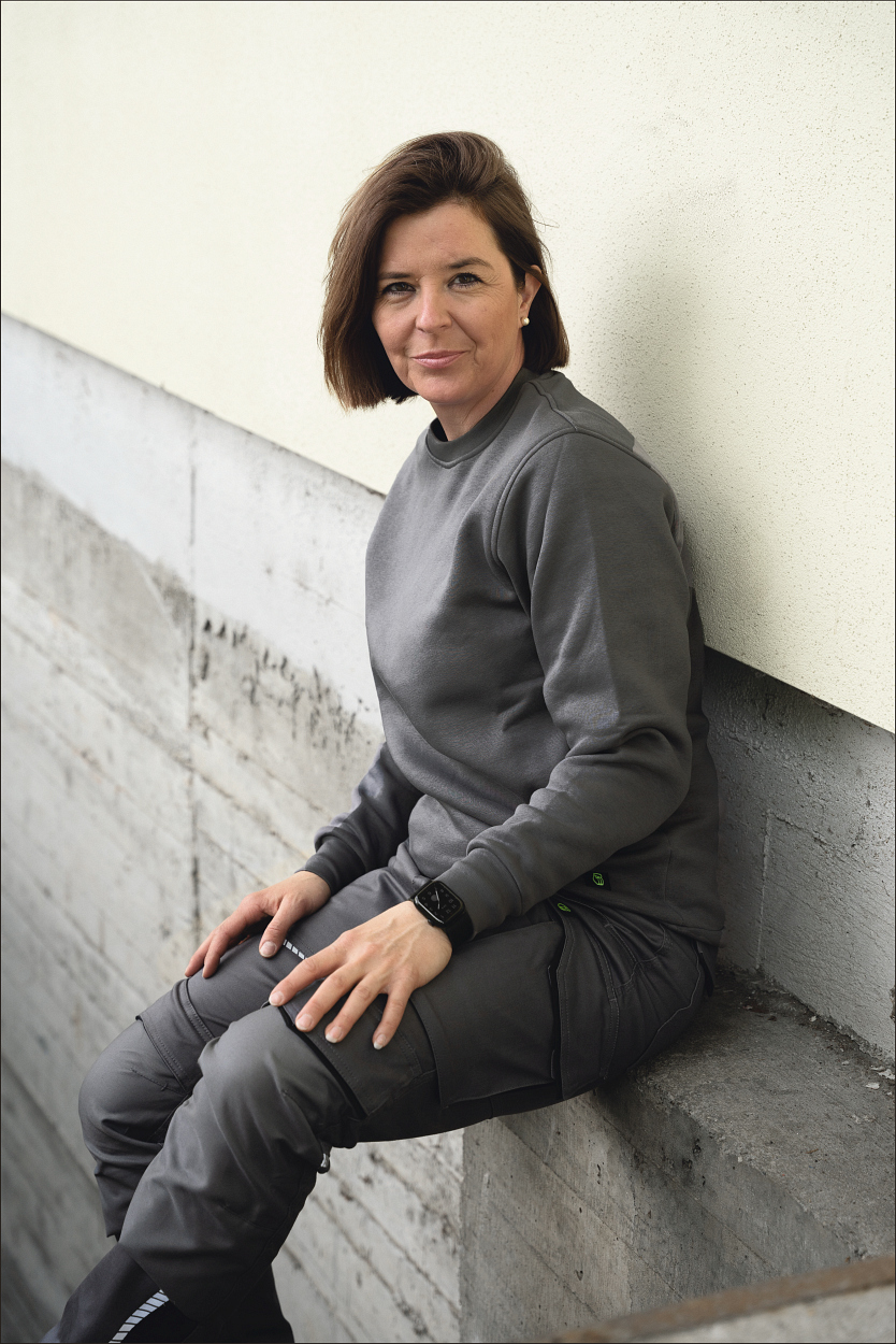 Damen-Bundhose Flex Line Grau/Schwarz FLXDH, Gr. 52 von Leibwächter