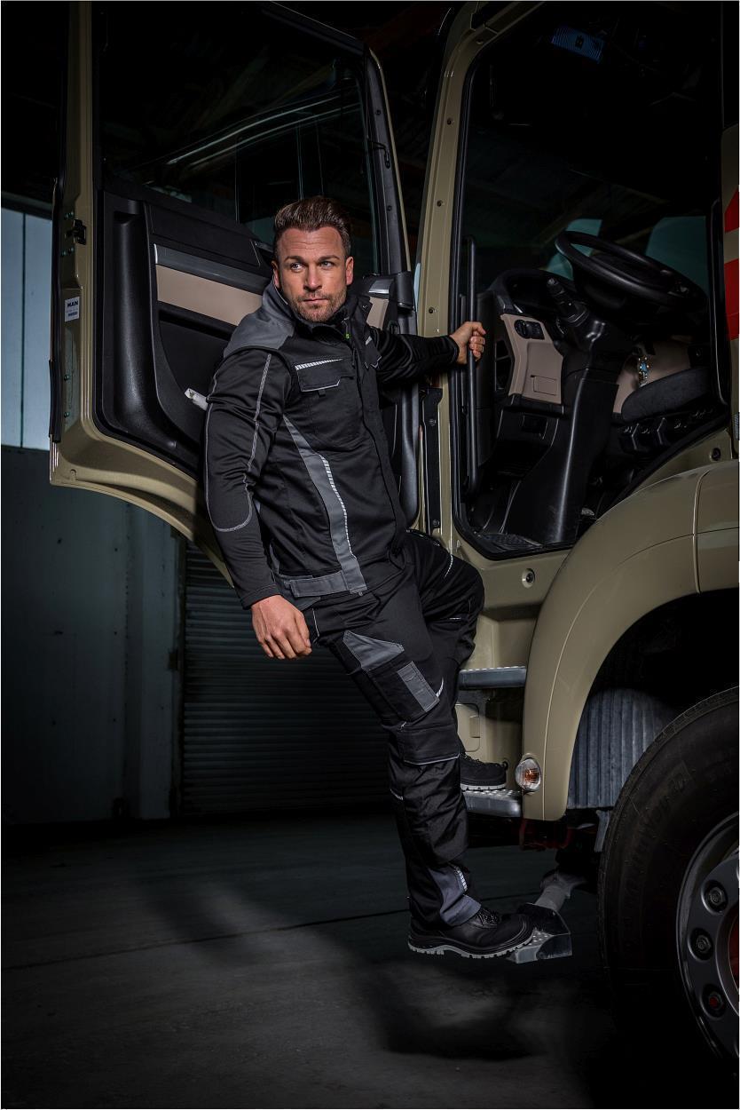 Bundhose Flex Line in Schwarz-Grau, Gr. 98 von Leibwächter