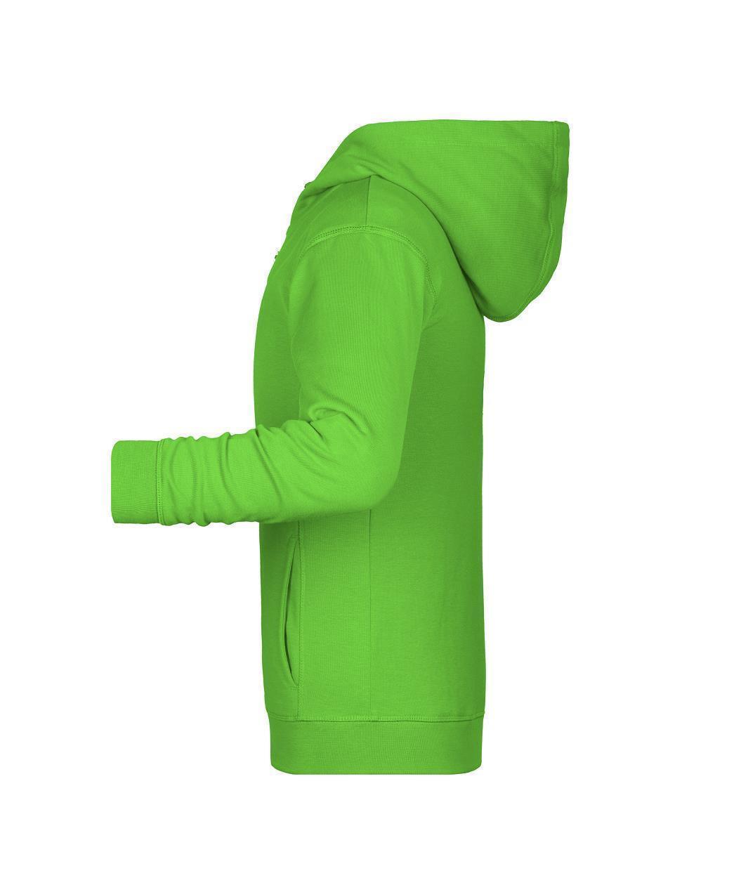 Children's Zip Hoody OCS Blended & RCS "8026K" in Lime-Green, Größe 2XL - Daiber