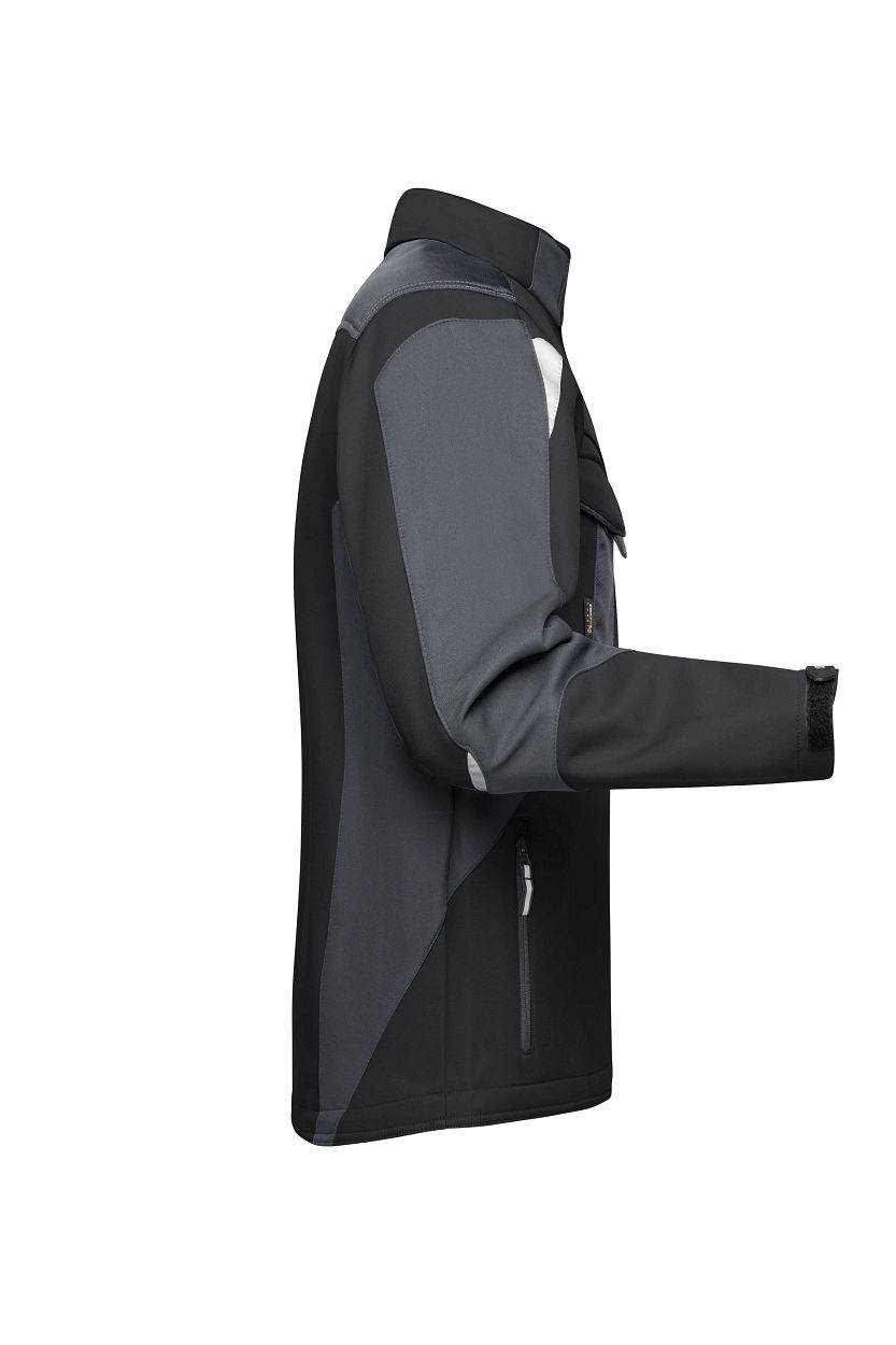 Workwear Softshell Jacket - STRONG - "JN844" in Black/Carbon, Größe 6XL - Daiber