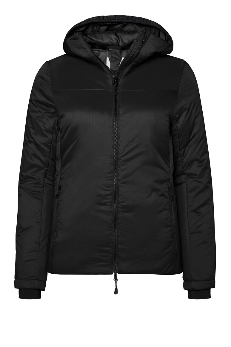 HAKRO 289 Damen Kapuzen Thermo Loftjacke in schwarz, Größe 3XL