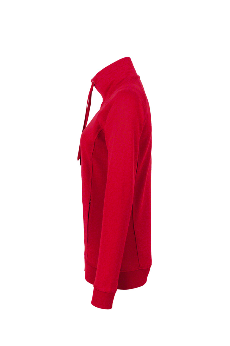 HAKRO 406 Damen Sweatjacke College in Rot, Größe 3XL