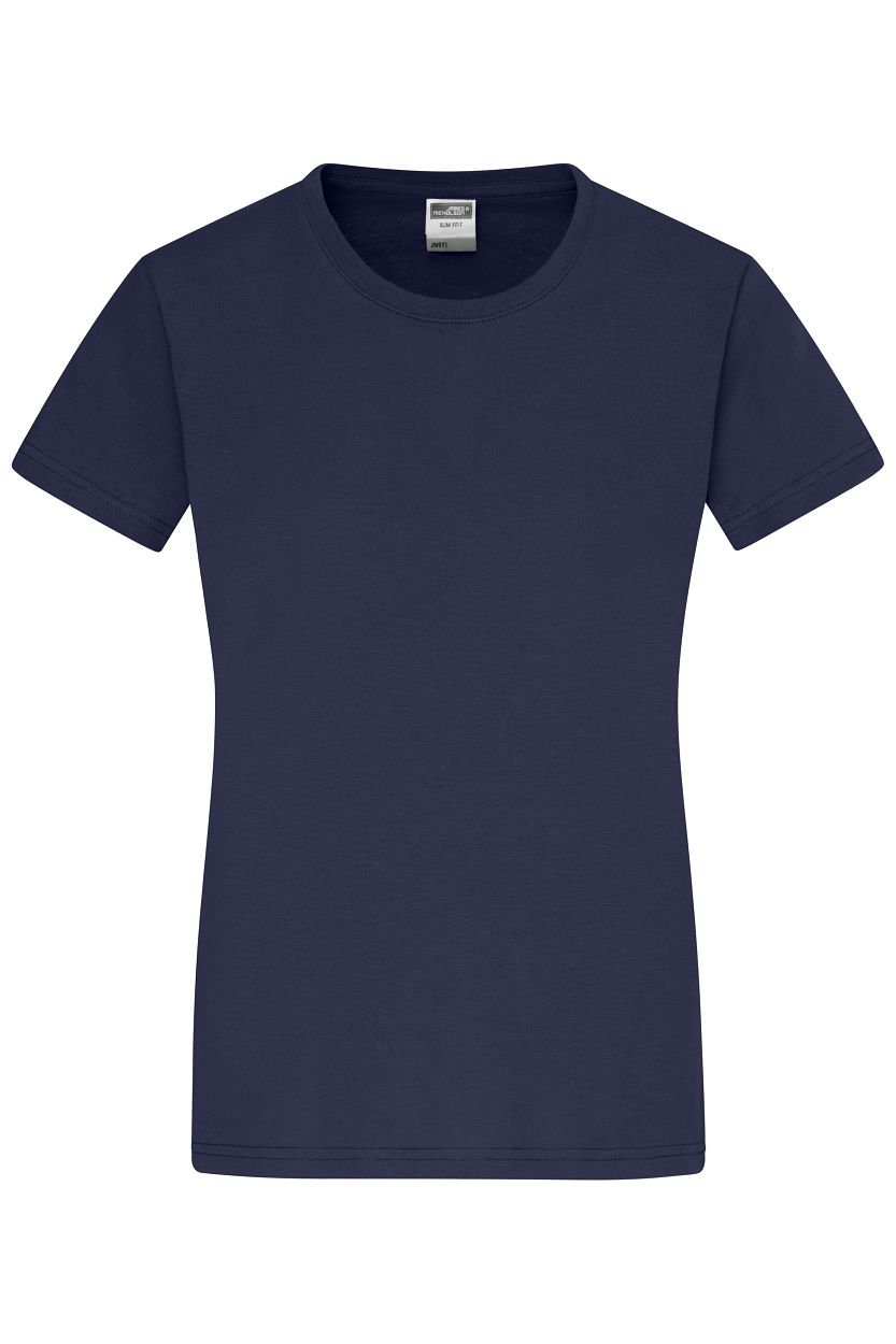 Ladies' Slim Fit-T "JN971" in Navy, Größe 2XL - Daiber