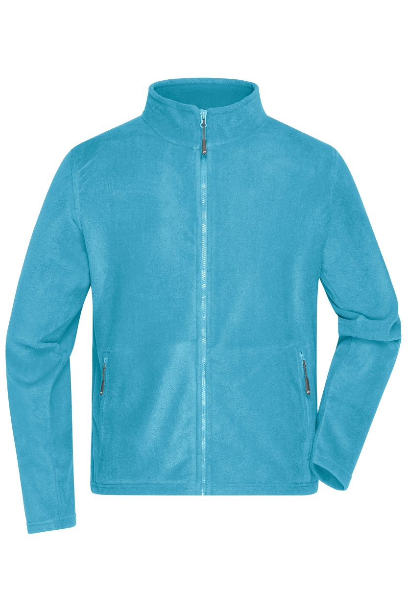 Men's Fleece Jacket "JN782" in Turquoise, Größe 4XL - Daiber