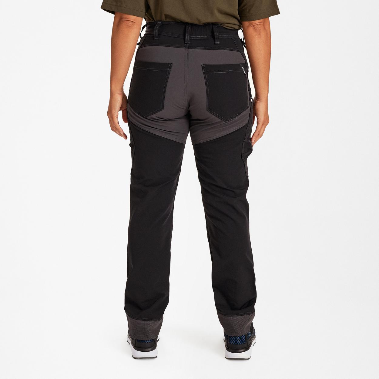 ENGEL X-treme Damen Arbeitshose mit 4-Wege Stretch in Schwarz, Größe 48