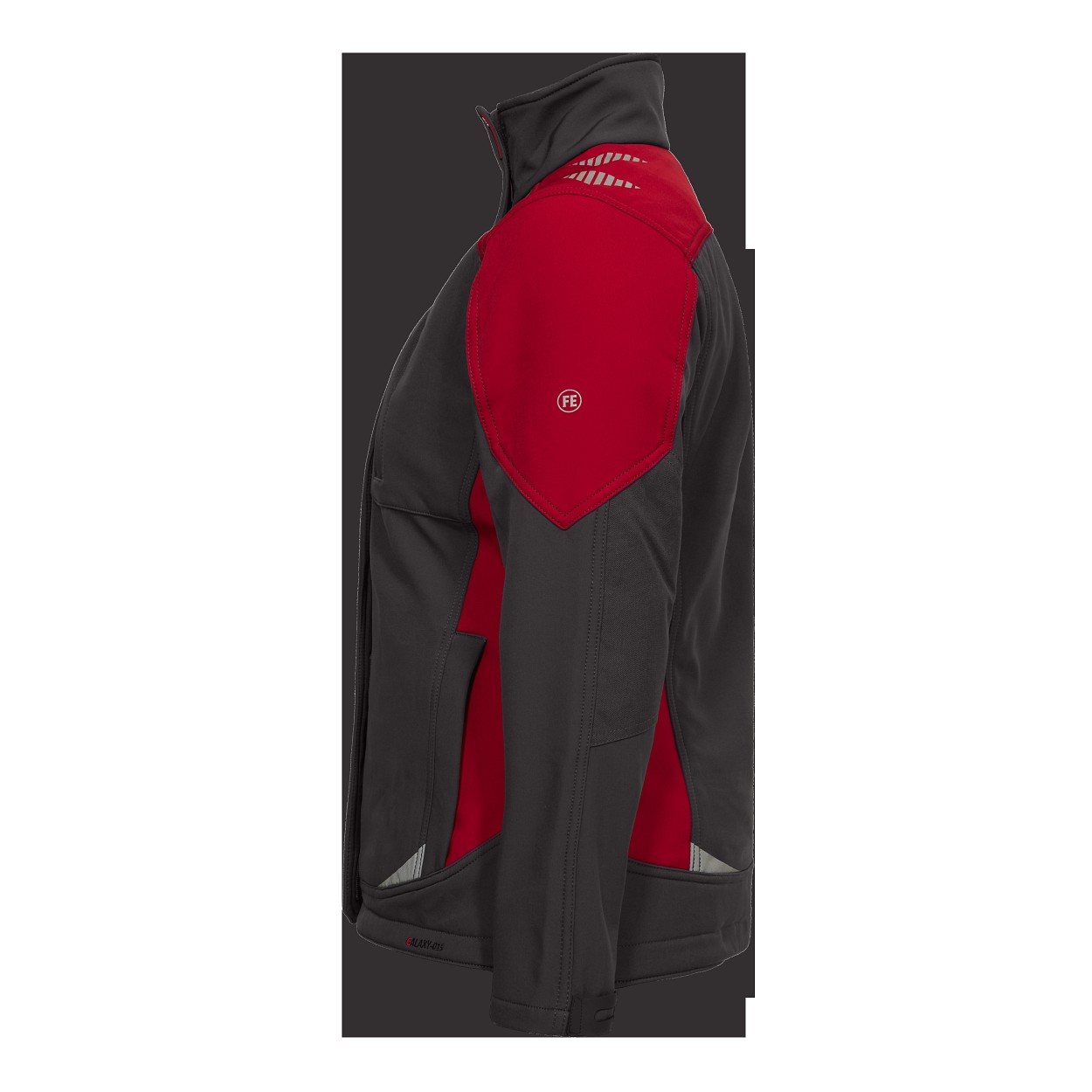 ENGEL Galaxy Damen Softshelljacke in Anthrazit Grau/Tomato Red, Größe XS