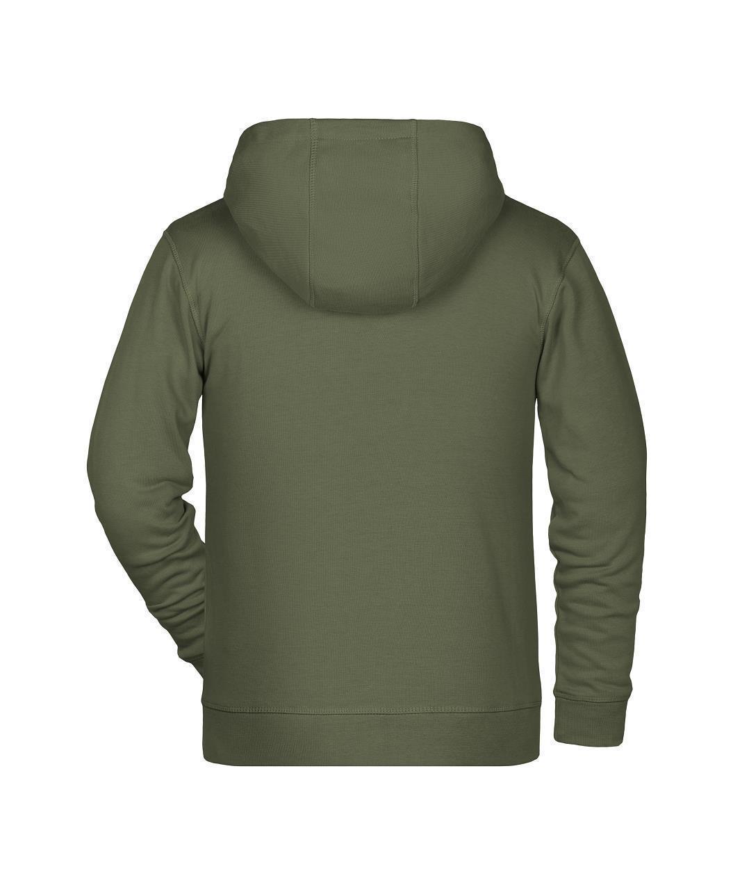 Children's Zip Hoody OCS Blended & RCS "8026K" in Olive, Größe 2XL - Daiber