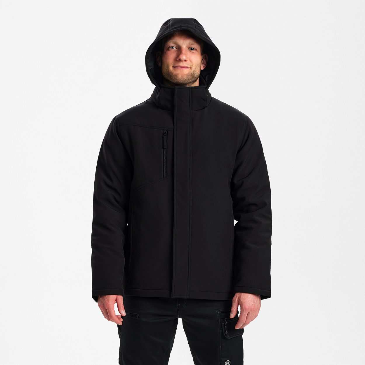 ENGEL Extend Softshell-Winterjacke in Schwarz, Größe XS