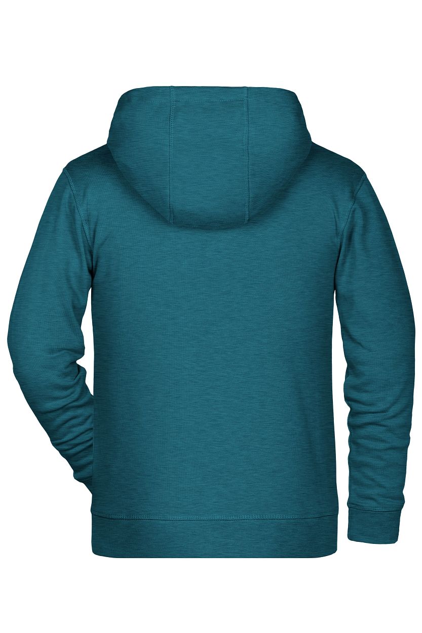 Children's Zip Hoody OCS Blended & RCS "8026K" in Petrol-Melange, Größe 2XL - Daiber