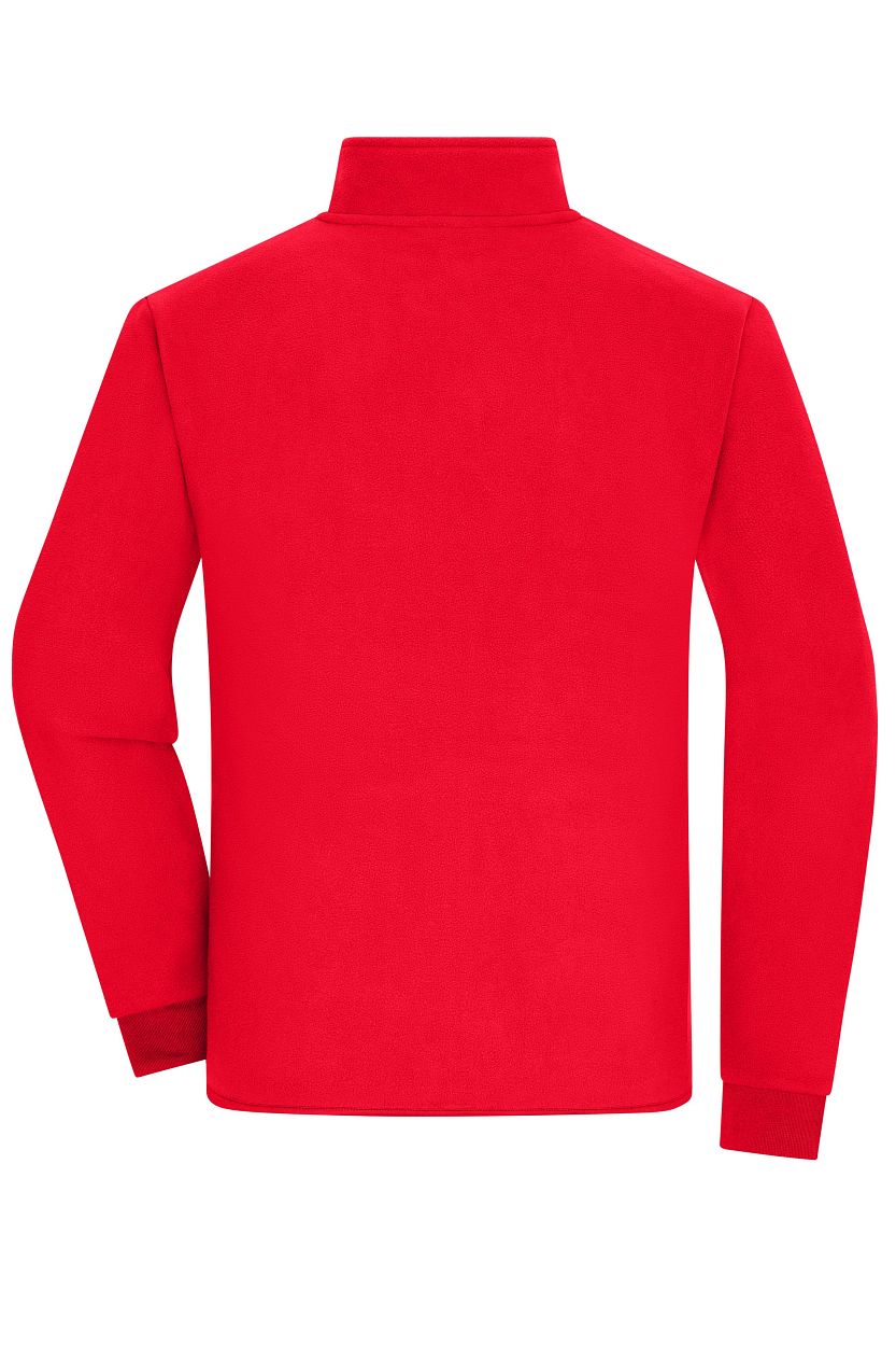 Men's Bonded Fleece Jacket "JN1322" in Red/Black, Größe 3XL - Daiber