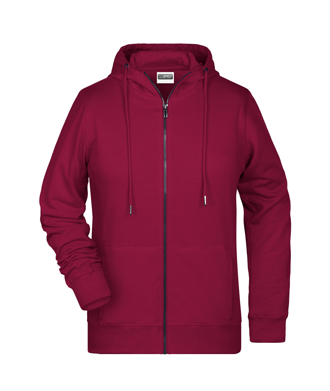 Ladies' Zip Hoody OCS Blended & RCS "8025" in Wine, Größe 3XL - Daiber