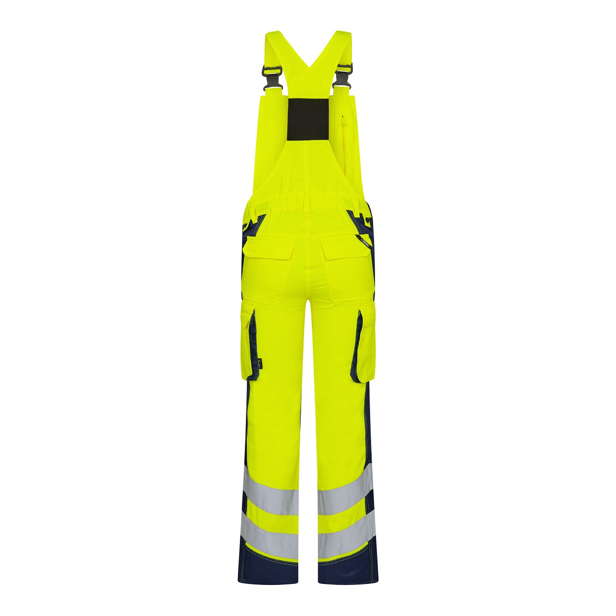 ENGEL Safety Light Damen Latzhose in Gelb/Blue Ink, Größe 48