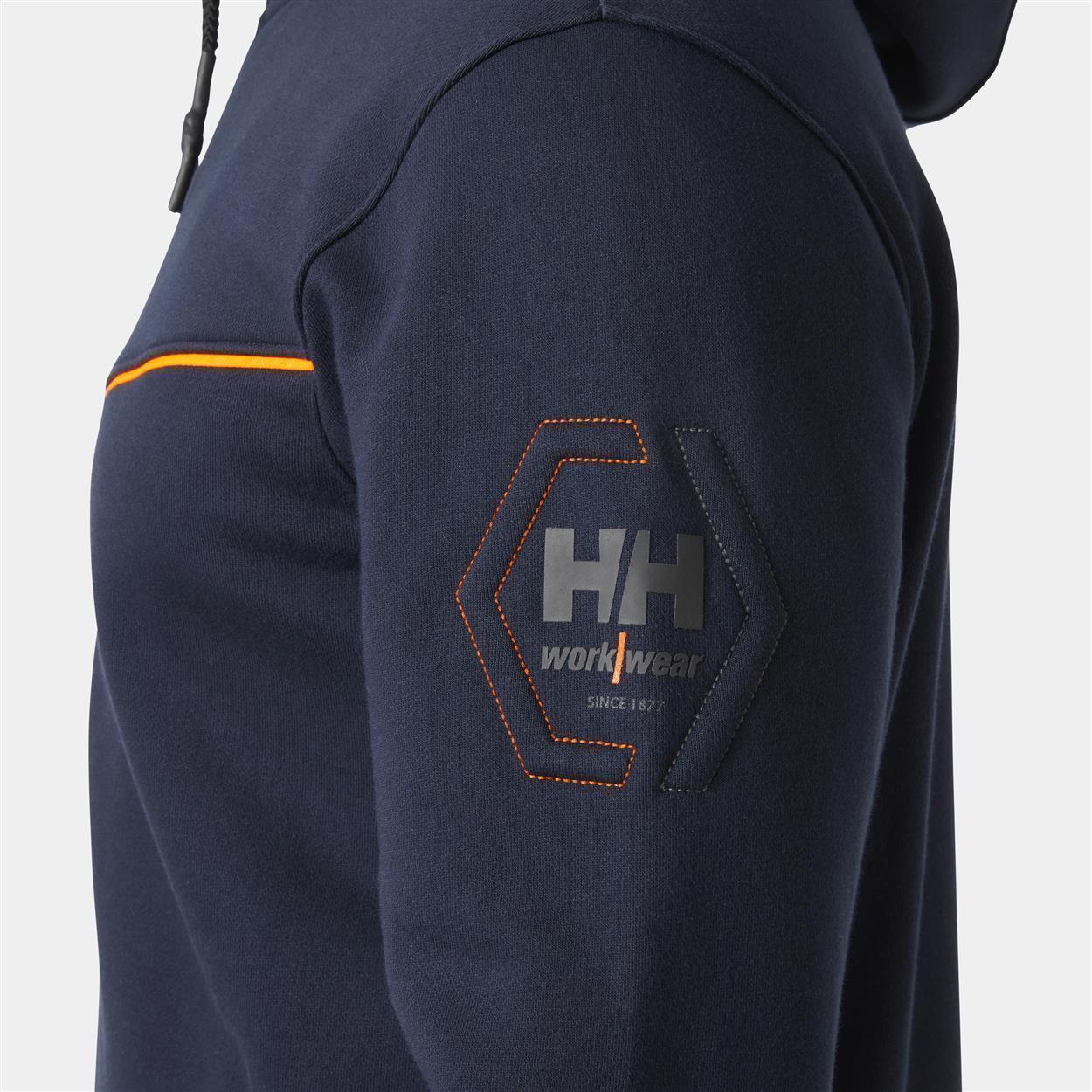 "CHELSEA EVO" Zip Hoodie in Navy, Größe 4XL von Helly Hansen Workwear